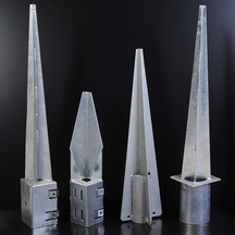 4X4 Galvanized Post Spike Base Holders for Wooden Posts