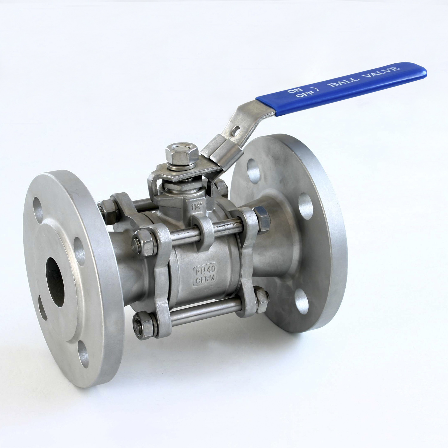 TJ VALVE 4" FNPT 304 Stainless Steel 2-Piece Full Port Ball Valve - 1000 WOG