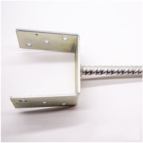 Hot DIP Galvanized Steel No Dig Round Ground Screw Pole Post Anchor