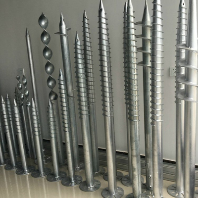 Q235 Good Galvanized Ground Screws for Solar Mounting Projects
