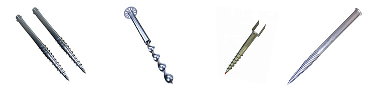 Solar Mounted Galvanized Ground Screw Pole Anchor