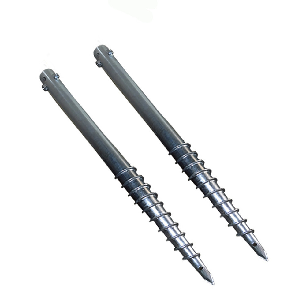 Outdoor Steel Ground Screw Foundation for Fence System