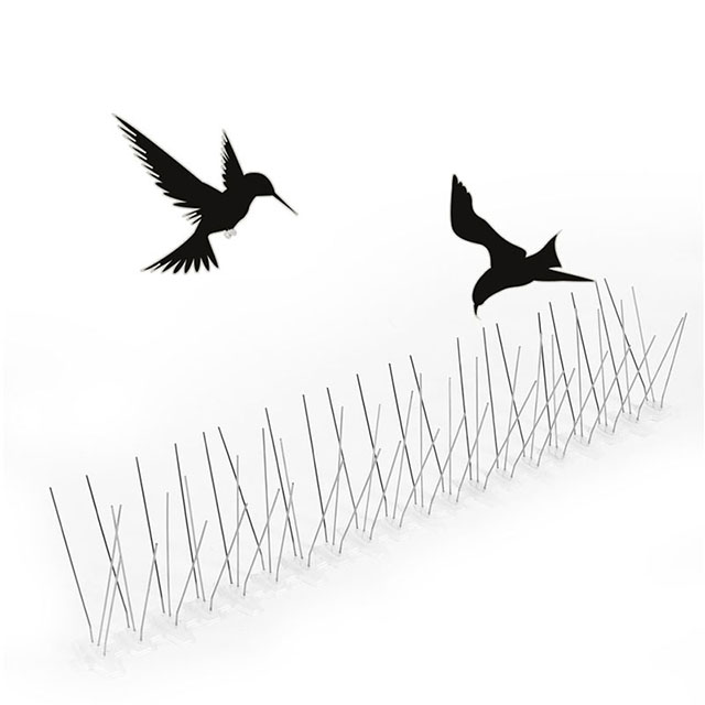 5 rows 24 inch long Anti pigeon repellent Bird spikes for lighting