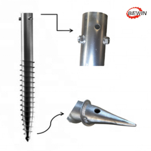 Customizable Galvanized Ground Screw