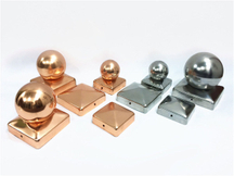 Fence Panels 4*4 Galvanized Pyramid Metal Post Caps