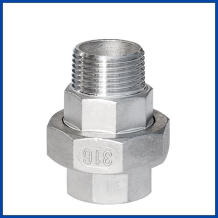 150lb Stainless Steel Screwed Union M/F 