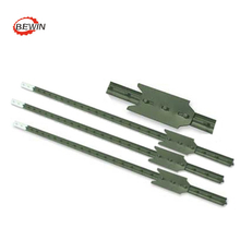 7′ Green Painted American Studded T Fence Post